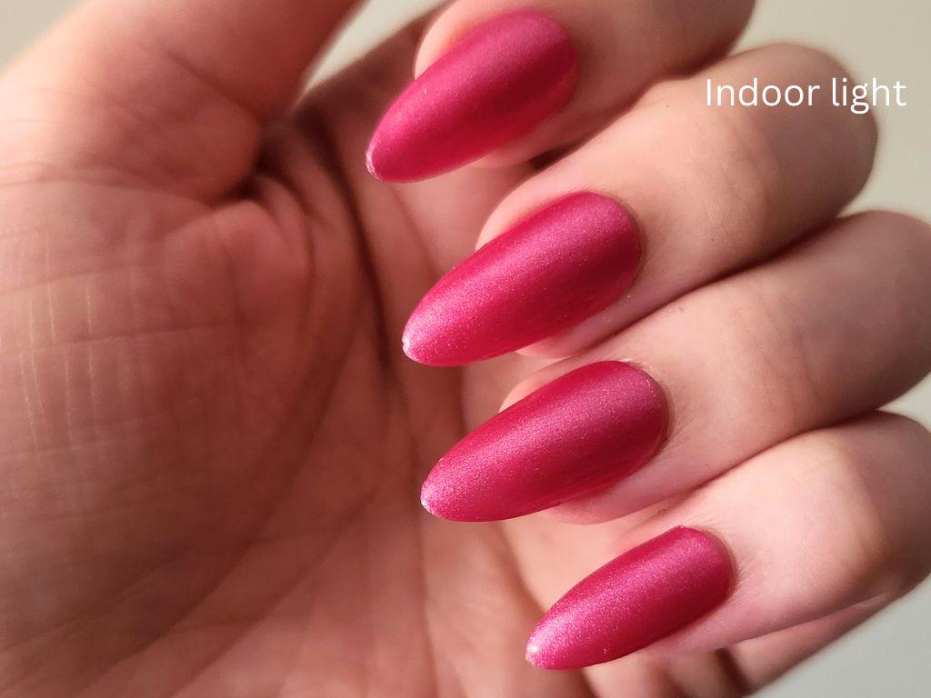 Handmade pink nail polish with shimmer – Holy P*nk! Australia