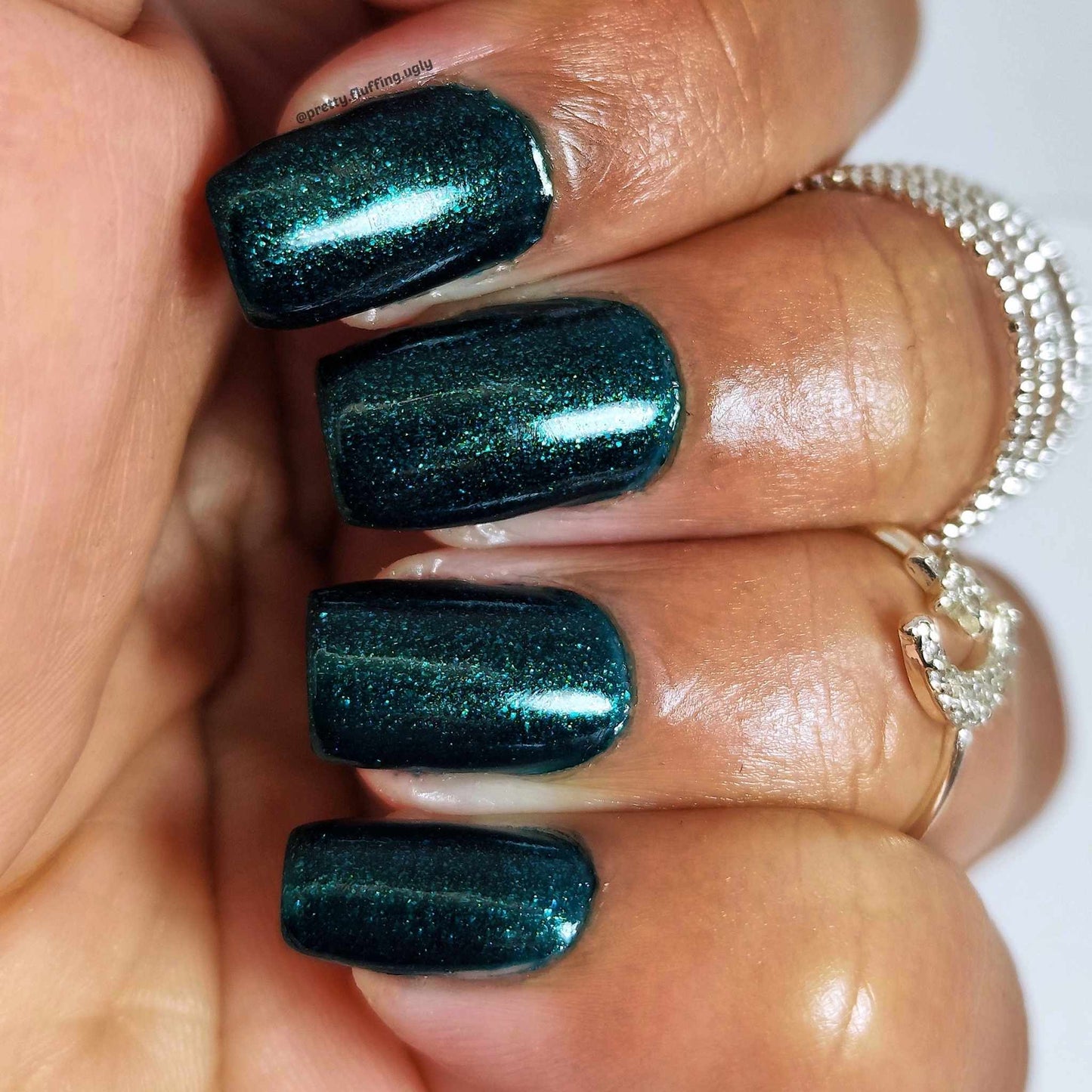 DIY manicure on dark skin tone