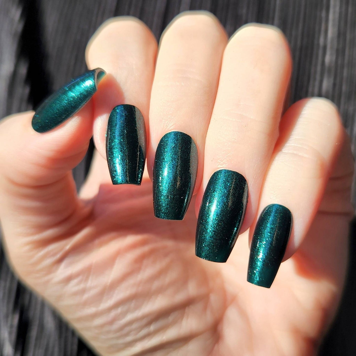 Australian-made cruelty-free emerald nail polish