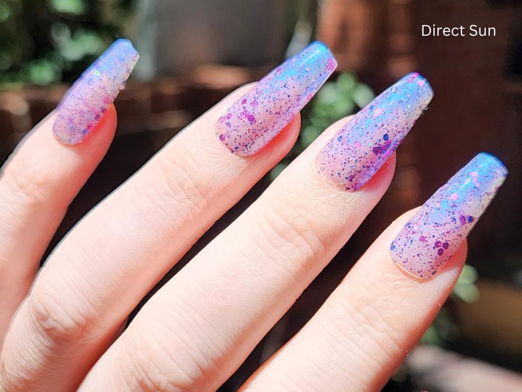 Vegan holographic glitter nail polish – Barbie @ Bondi