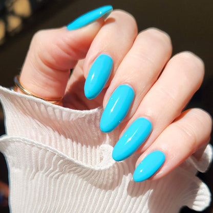Vegan and long lasting pastel blue nail polish made in Australia by Kitti Nails
