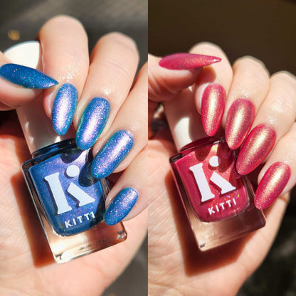 Witches Gone Wild Duo – indie Australian holographic shimmer nail polish set