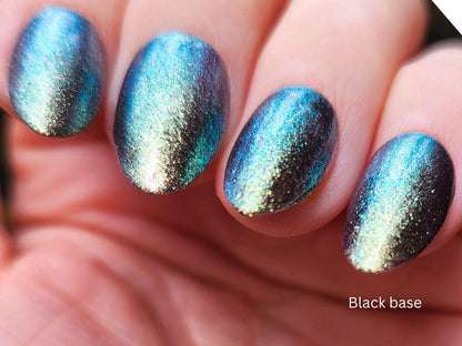 Radiant shimmer macro – Australian-made indie polish with colour shift
